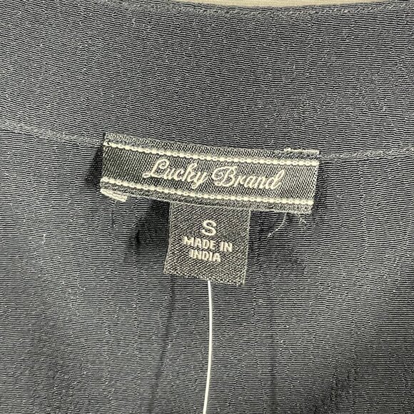 NEW Lucky Brand Dress Womens Small black tunic classic boho casual - Picture 4 of 11